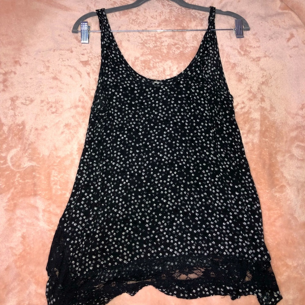 Black and White Patterned Tank